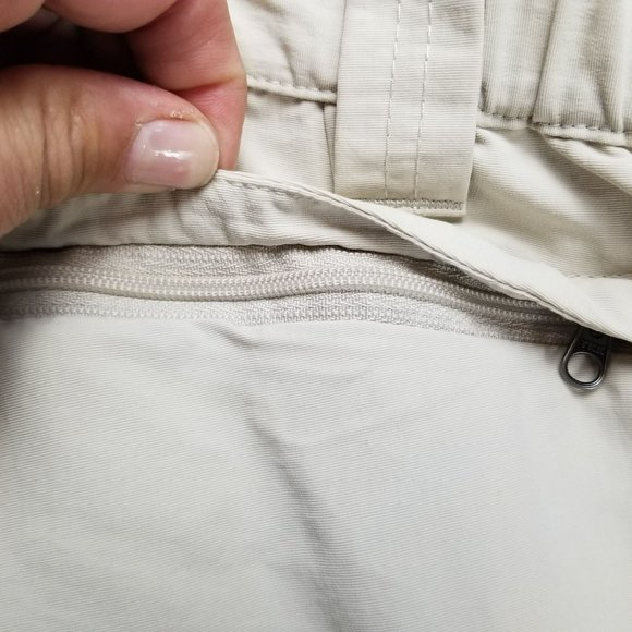Orvis Pants Mens XXL Beige Nylon High Rise Zip Cargo Pocket Fishing - Picture 9 of 14